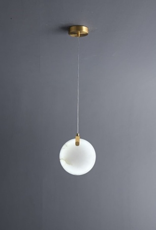 Светильник подвесной Alabaster D170хH200mm LED 8W Латунь