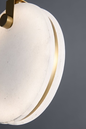 Светильник подвесной Alabaster D170хH200mm LED 8W Латунь