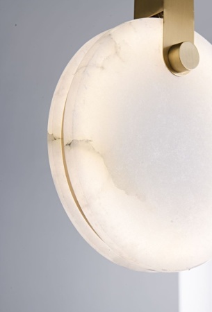 Светильник подвесной Alabaster D170хH200mm LED 8W Латунь