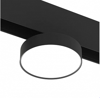 Светильник RONDO MAGNETIC S20 48V 10W 110° CRI90 OSRAM 4000K | Черный корпус Ø95х135 mm