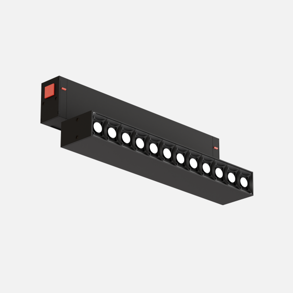 Светильник серии SPOT S25 Black mask 12W 12x1W SMART DIM CRI90 CREE ССТ 4000К Black 200x34x150mm  