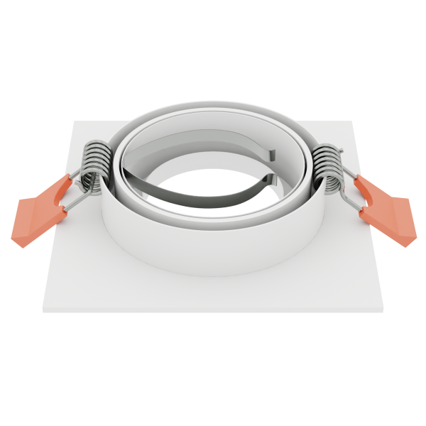 Светильник встраиваемый CITY DL X1 MR16 ALU WHITE | 92х92(75)x25mm