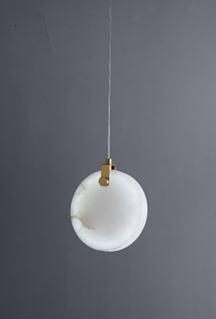 Светильник подвесной Alabaster D170хH200mm LED 8W Латунь