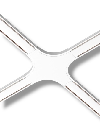 Х- соединитель потолок-потолок для шинопровода H5 White