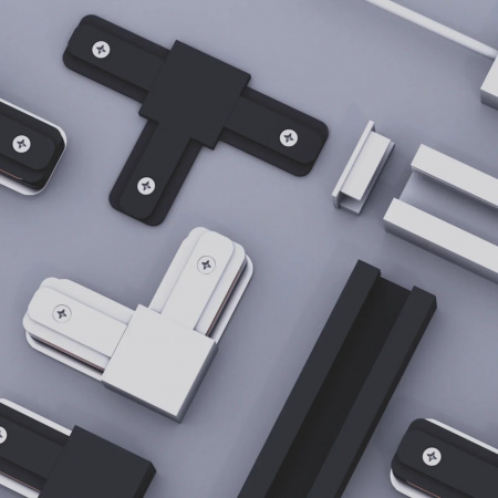 Трековая система серии CITY 2TRA | WHITE 1000x34x19mm | 220V