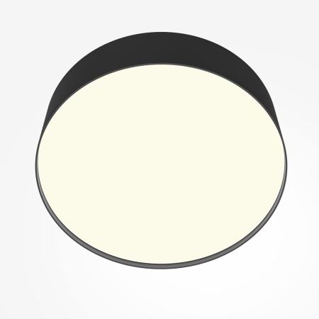 Светильник накладной RONDO 36W Black 3000K | Ø300x60mm 