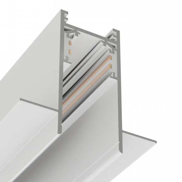 Трековая система встраиваемая MAGNETIC S20 48V 4TRA WHITE 2000x70x52mm